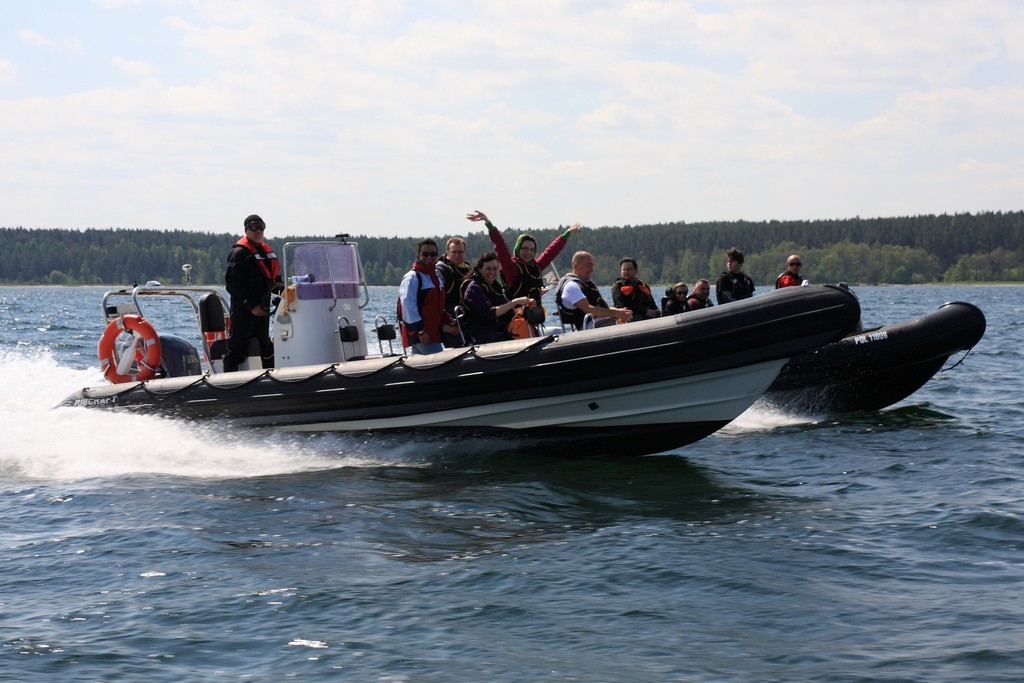 Szybka motorówka RIB — rejs z Sopotu